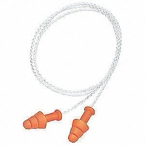 WHITE COTTON CORD ATTACHED, PAPER BAG - Corded Earplugs